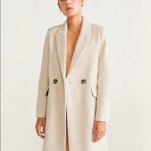 mango cream coat